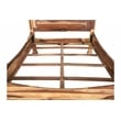 Pemberly Row Transitional Solid Sheesham Wood Queen Bed in Natural
