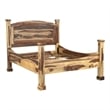 Pemberly Row Transitional Solid Sheesham Wood Queen Bed in Natural