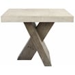 Pemberly Row Transitional Wood End Table in Antique White/Corsican Gray