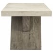 Pemberly Row Transitional Wood End Table in Antique White/Corsican Gray