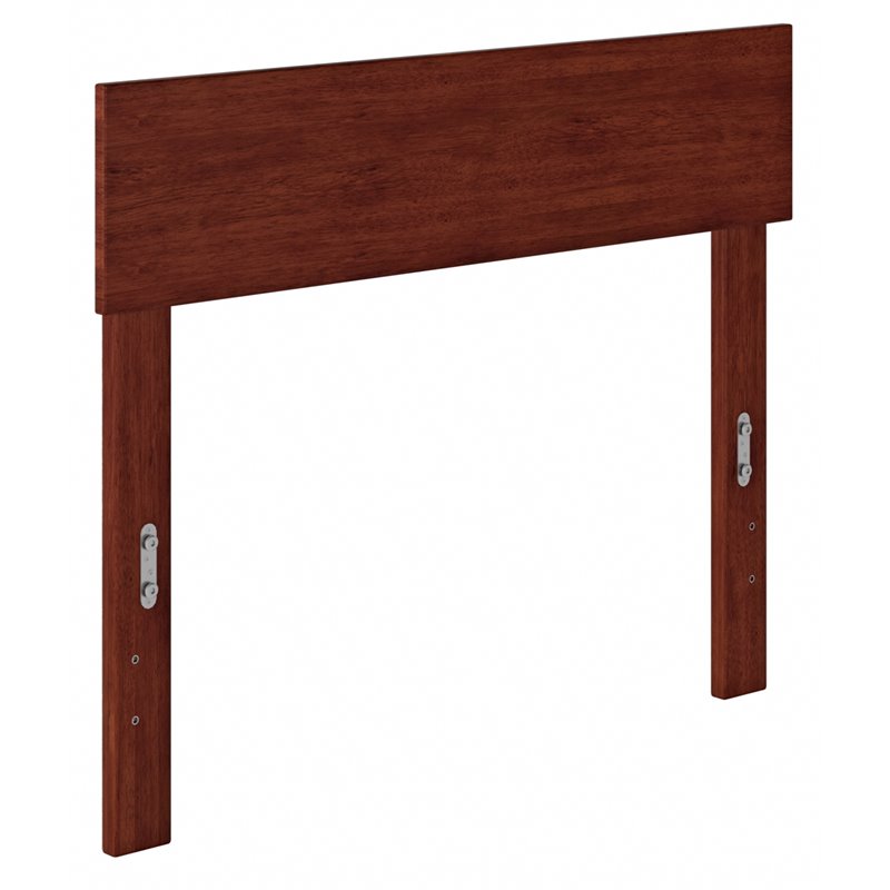Pemberly Row Solid Wood Modern Twin Size Headboard in Walnut