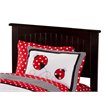 Pemberly Row Twin XL Solid Wood Bed with Twin XL Trundle in Espresso