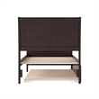 Pemberly Row Portland Twin XL Wood Platform Bed & Trundle in Espresso