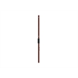 Pemberly Row Queen Spindle Solid Wood Headboard with USB Charger in Walnut