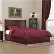 Pemberly Row Wood Queen Bed with Footboard and Twin XL Trundle in Walnut