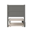 Pemberly Row Solid Wood Twin XL Bed with Twin XL Trundle in Espresso