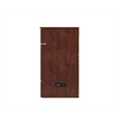 Pemberly Row Twin XL Solid Wood Modern Murphy Bed Chest with Mattress in Walnut