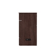Pemberly Row Twin XL Solid Wood Murphy Bed Chest with Mattress Burnt Amber