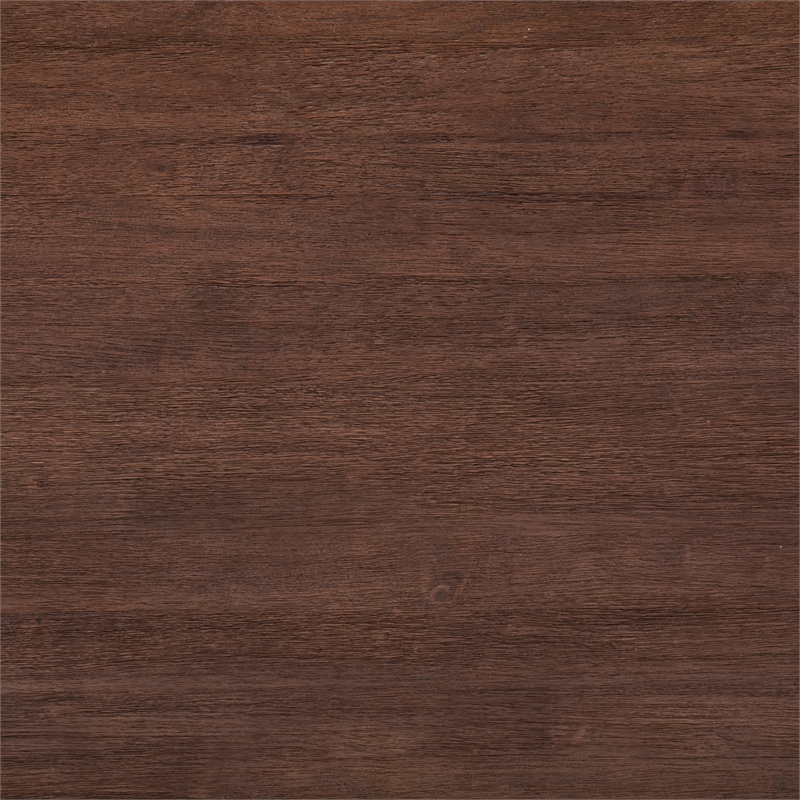 Pemberly Row Twin XL Solid Wood Murphy Bed Chest with Mattress Burnt Amber