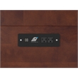 Pemberly Row Murphy Modern Solid Wood Full Bed Chest with Mattress in Walnut
