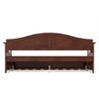Pemberly Row Mid-Century Solid Wood Daybed with Twin Trundle in Walnut