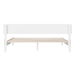 Pemberly Row Modern Solid Wood Low Profile King Platform Bed in White