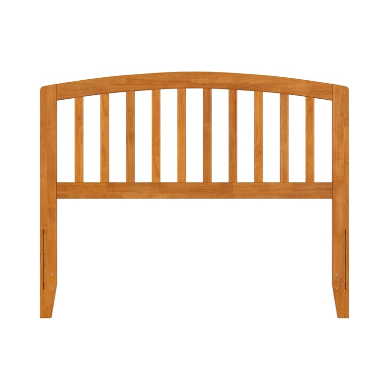 Pemberly Row Richmond Full Wood Headboard in Light Toffee