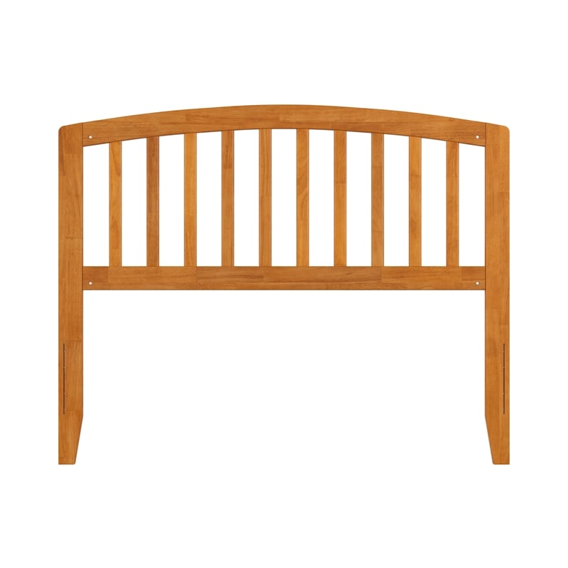 Pemberly Row Richmond Full Wood Headboard in Light Toffee