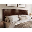 Pemberly Row King Wood Low Profile Platform Bed with Matching Footboard - Walnut