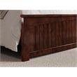 Pemberly Row King Wood Low Profile Platform Bed with Matching Footboard - Walnut