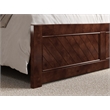 Pemberly Row Berkshire Queen Low Profile Wood Platform Bed  in Walnut