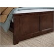 Pemberly Row Charlotte Twin Wood Low Profile Platform Bed  in Walnut