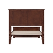 Pemberly Row Charlotte Twin Wood Low Profile Platform Bed  in Walnut
