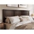 Pemberly Row Charlotte King Wood Low Profile Platform Bed in Espresso