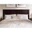 Pemberly Row Charlotte King Wood Low Profile Platform Bed in Espresso
