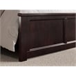 Pemberly Row Charlotte King Wood Low Profile Platform Bed in Espresso