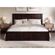 Pemberly Row Charlotte King Wood Low Profile Platform Bed in Espresso