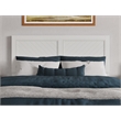 Pemberly Row Berkshire Queen Low Profile Wood Platform Bed  in White