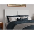 Pemberly Row Berkshire Queen Low Profile Wood Platform Bed  in White