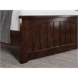 Pemberly Row Twin XL Low Profile Platform Bed with Matching Footboard - Walnut
