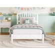 Pemberly Row Quincy Twin Wood Low Profile Platform Bed in White
