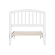 Pemberly Row Quincy Twin Wood Low Profile Platform Bed in White