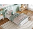 Pemberly Row Quincy Twin Wood Low Profile Platform Bed in White