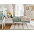 Pemberly Row Quincy Twin Wood Low Profile Platform Bed in White