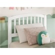 Pemberly Row Quincy Twin Wood Low Profile Platform Bed in White