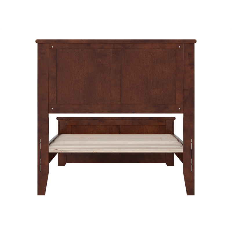 Pemberly Row Charlotte Twin XL Low Profile Platform Bed  in Walnut