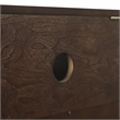 Pemberly Row Modern Wood Record Storage Media Console - Dark Brown