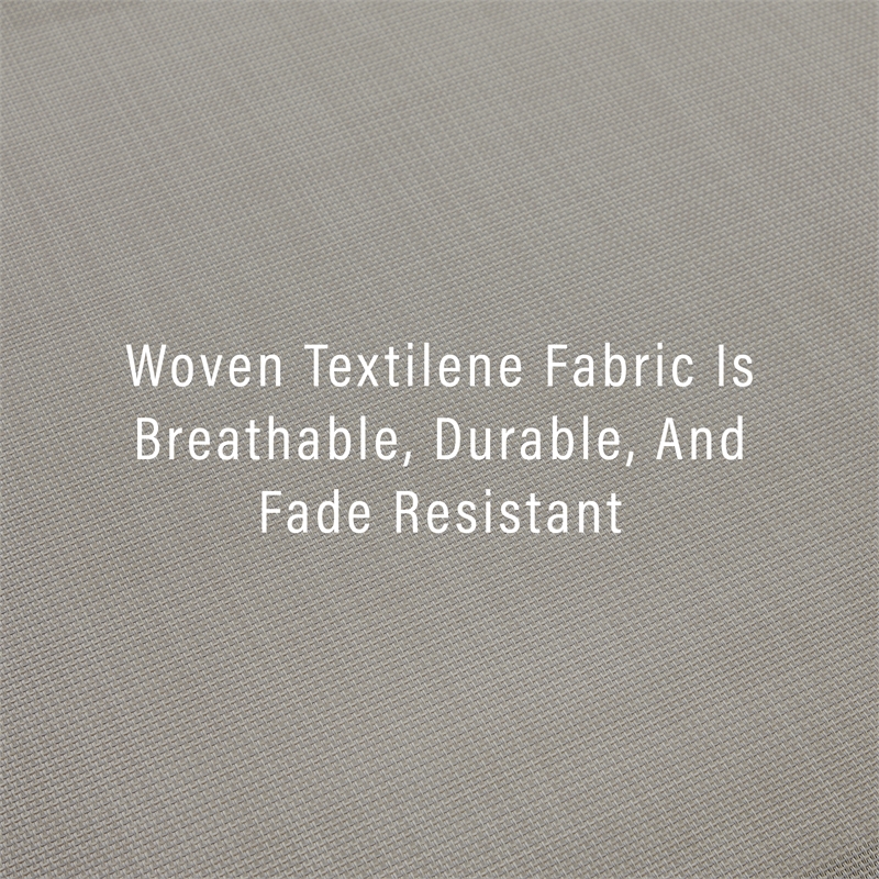 Pemberly Row Steel Metal Sling Chaise Lounge in Gray (Set of 2)