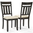 Pemberly Row Wood 7 Piece Butterfly Leaf Trestle Dining Set in Slate