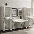 Pemberly Row 3PC Entertainment Center/Sideboard with Pantry Set White