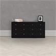 Pemberly Row Engineered Wood 4pc Set of Chest Dresser and 2 Nightstands in Black