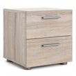 Pemberly Row 8 Drawer Dresser and 2 Drawer Nightstand 3 Pc Set in Truffle