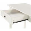 Pemberly Row Contemporary Vanity Table with One Drawer in White Finish