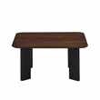 Pemberly Row Square Shape Modern Wood Coffee Table in Walnut