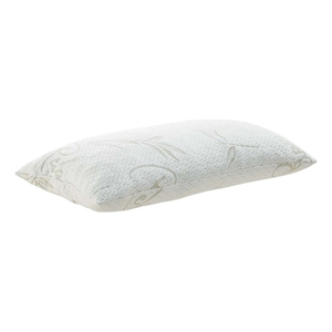 Pemberly Row Rayon and Polyester Fabric King Size Pillow in White