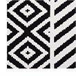 Pemberly Row Contemporary 8' x 10' Area Rug in Black and White
