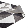 Pemberly Row Contemporary Mosaic 8' x 10' Area Rug in Gray and White
