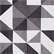 Pemberly Row Contemporary Mosaic 8' x 10' Area Rug in Gray and White