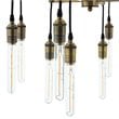 Pemberly Row 12-Light Modern Metal Chandelier in Antique Brass
