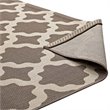 Pemberly Row Contemporary 5' x 8' Trellis Area Rug in Beige Finish